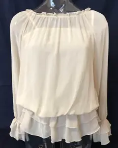 ブラウス シフォン キャミソール付き