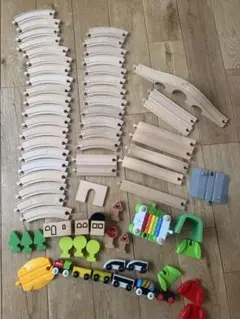 木製鉄道玩具セット