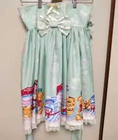 初版 2点 angelic pretty ハニーケーキ スカート、カチューシャ 初版 2点 angelic pretty ハニーケーキ スカート、カチューシャ