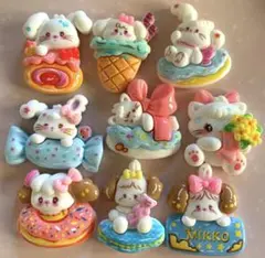 キャラクター　デコパーツ　９個セット
