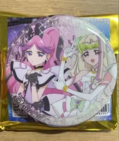 キミとアイドルプリキュア展 キュアズキューン キュアキッス 2人柄 缶バッジ