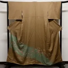 ブラウンに刺繍の訪問着 着物