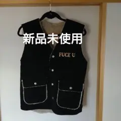 WEIRDO ウィアード 豚革ベスト スエードベスト 内側ボア バイカー
