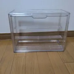3COINS マルチクリアボックス 棚付き