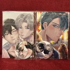 Arinco ポスカセット２組＆缶バッジ２種セット