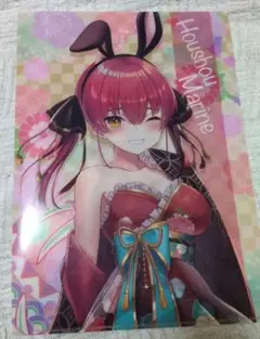 ホロライブ　　郵便局2023年 クリアファイル 宝鐘マリン