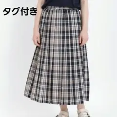 新品タグ付き Samansa Mos2 チェック柄スカート　フリー