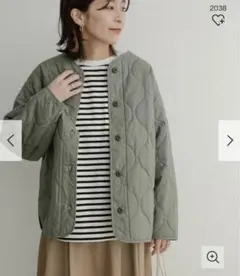 新品未使用◉ コットンキルトジャケット DOORS KHAKI