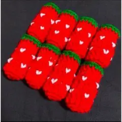 いちご柄椅子脚カバーカバー