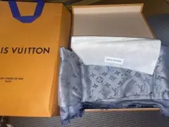 ルイヴィトン LV ストール ブルー