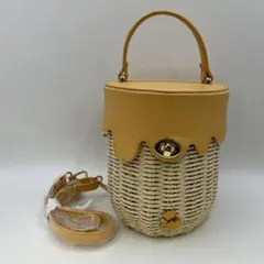 未使用　プーさん カゴバッグ 2WAY ハニーポット風