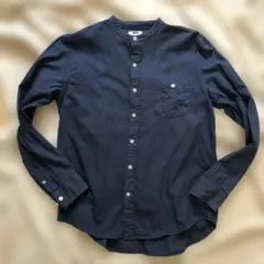 Lee ネイビー ボタン付き長袖シャツ L