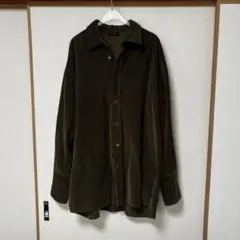 韓国 BEAKER コーデュロイ オーバーサイズシャツ