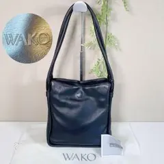 wako トートバッグ セミショルダーバッグ フォーマル A4収納可 ブラック