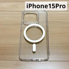 iPhone15Pro ケース MagSafe対応 耐衝撃 クリア