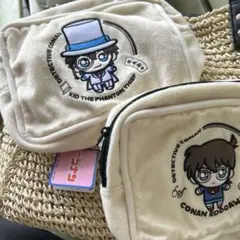 コナン　怪盗キッド　ポーチ2つセット