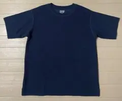 グローバルワーク　ワッフルTシャツ L ヘビーウェイト　ネイビー