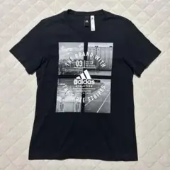 adidas グラフィックプリント Tシャツ M 黒