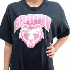 ギルダン Tシャツ BROWN ブラック 黒 L 古着