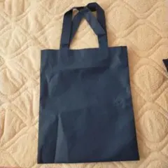 ネイビー シンプル トートバッグ