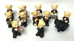 くまの音楽隊 オーケストラ 置物