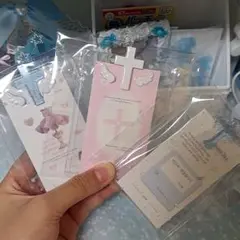 天使の十字架トレカデコ3点セット