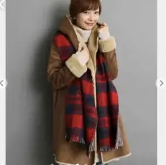 URBAN RESEARCH ROSSO ムートンコート フェイクムートン 茶