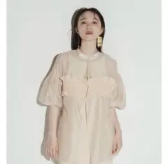 Eaphi bustier line sheer blouse