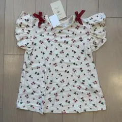 しまむら Tシャツ フリル さくらんぼ 120
