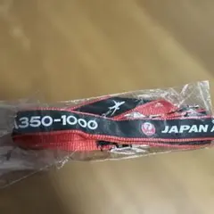 JAL 350-1000 ストラップ 赤黒