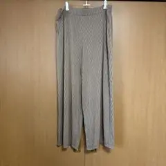 しまむら こまちコラボ ストライプ ワイドパンツ 4L