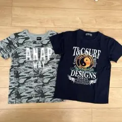 ANAP迷彩柄&T&C Surf Tシャツ2枚セット 150㎝