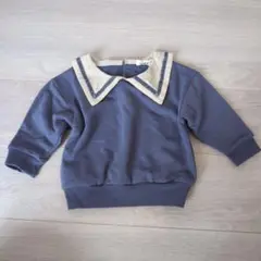 ペアマノン ブルー セーラー襟 90cm