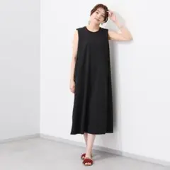 アンリック　オーブルー 接触冷感・ＵＶカット コットンブレンド ワンピース