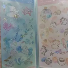 海洋生物デザインシールセット　5種類