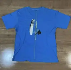 90s NAUTICA Tシャツ L 青 マリンスポーツ プリント