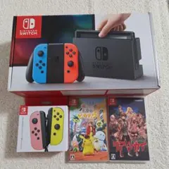 【美品・完品】Nintendo Switch 本体とソフト2本　すぐ遊べるセット