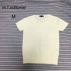 m.f.editorial 半袖　サマーニット M