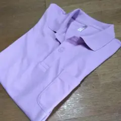 薄紫　ポロシャツ LLサイズ 　ポケット付き　介護　看護