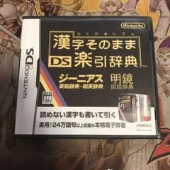漢字そのままDS楽引辞典　DS ソフト