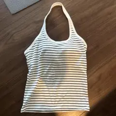 UNIQLO ストライプ柄ノースリーブタンクトップ Mサイズ
