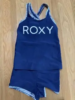 《美品》ROXY 水着 タンクトップとショートパンツセット ネイビー 女の子