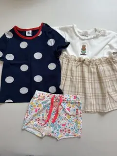 プチバトー　トップス　Tシャツ　ペチパンツ　24m 86cm 80 90