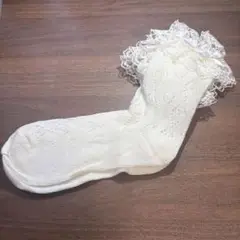 メゾピアノ 未使用 靴下 白　19cm〜20cm 平成レトロ　mezzo pia