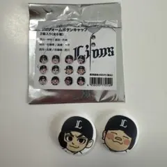 ライオンズ ボタンキャップ 2個セット　おかわり君　栗山