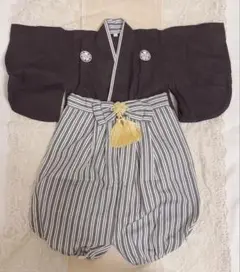 ベビー 袴 男の子 70cm ロンパース