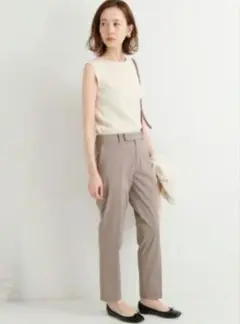 イエナ　ドライリネンストレッチパンツ