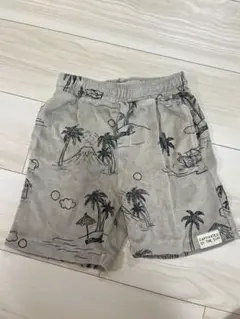 ZARA ビーチプリント ハーフパンツ　122