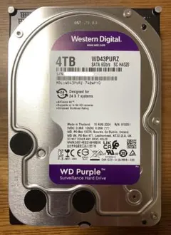 Western Digital WD43PURZ（3.5インチ HDD 4TB）