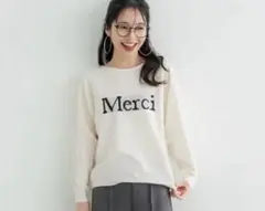 coca コカ　ジャカードロゴドルマントップス　ニット　ロゴニット　トップス